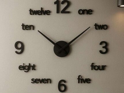 Large Wooden DIY Clock